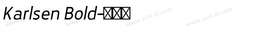Karlsen Bold字体转换